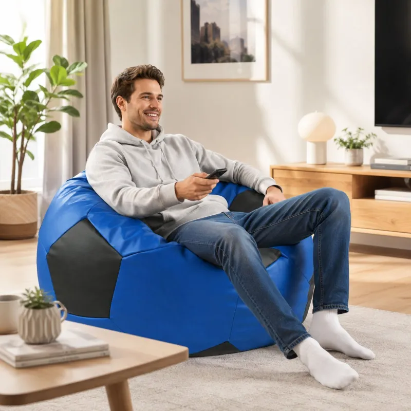 Pouf Poltrona Calcio XXL - Ecopelle, Premium