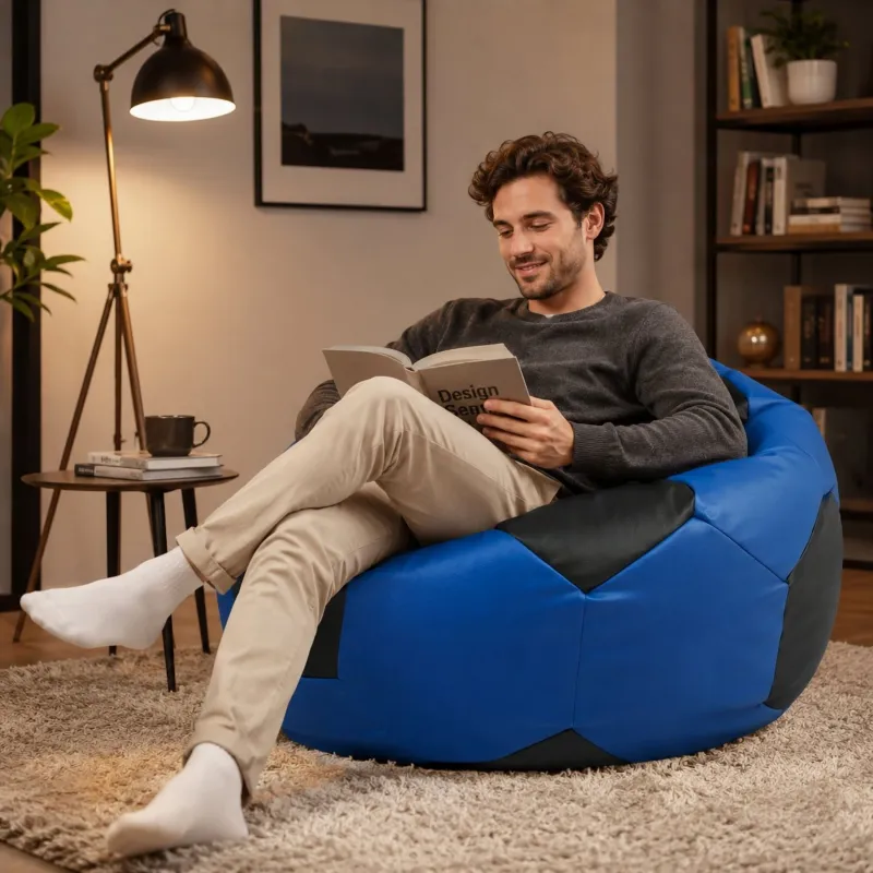 Pouf Poltrona Calcio XXL - Ecopelle, Premium