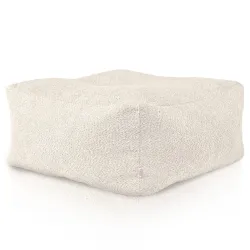 Pouf Tavolino da Salotto Firenze - Tessuto Bouclé