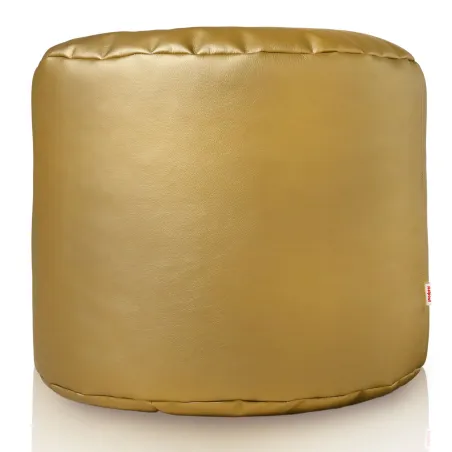Pouf Cilindro Ecopelle Oro | Italpouf