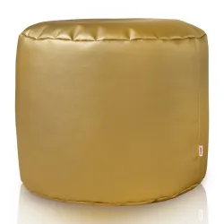 Pouf Cilindro Ecopelle Oro | Italpouf