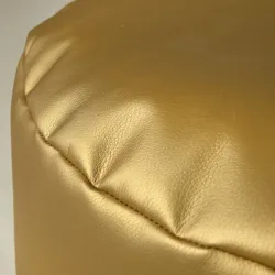Pouf Cilindro Ecopelle Oro | Italpouf