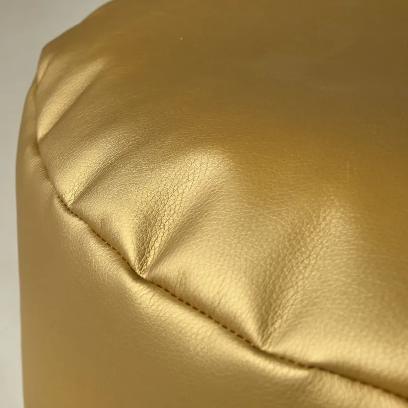 Pouf Cilindro Ecopelle Oro | Italpouf