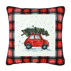 Cuscino Decorativo Quadrato - Tessuto Stampato Premium