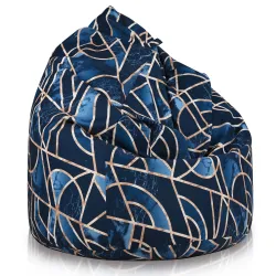 Poltrona Pouf Sacco per bambini -Tessuto Stampato Premium