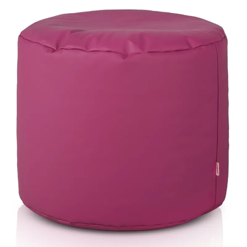 Pouf Cilindro Ecopelle Oro | Italpouf
