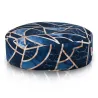 Ornamento barocco blu-oro vintage