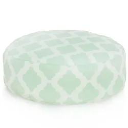 Pouf Poggiapiedi Rotondo - Tessuto Stampato Premium