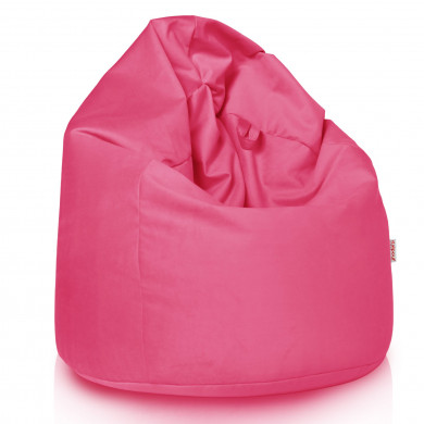 Pouf Sacco Poltrona Rosa Velluto