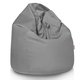 Pouf Poltrona Sacco Grigio Medio Velluto