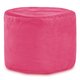 Rosa Pouf Tessuto Velluto Cilindro