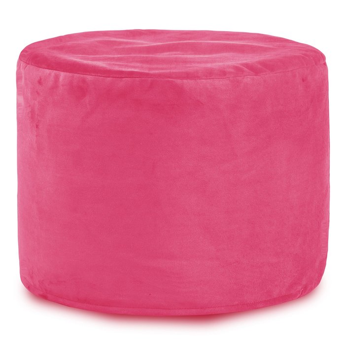 Rosa Pouf Tessuto Cilindro per Bambini