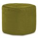 Verde Pouf Tessuto Velluto Cilindro