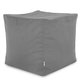 Grigio Medio Pouf Cubo Velluto