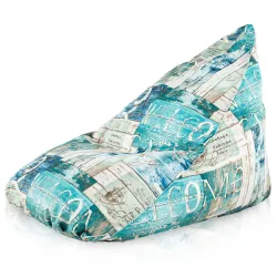 Poltrona Pouf Sacco Seduta XL Bermuda - Tessuto Stampato Premium