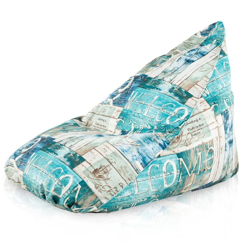 Poltrona Pouf Sacco Seduta XL Bermuda - Tessuto Stampato Premium – vista 2
