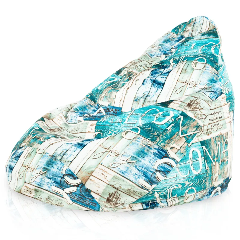 Poltrona Pouf Sacco a Pera XXL Drop - Tessuto Stampato Premium – vista 5