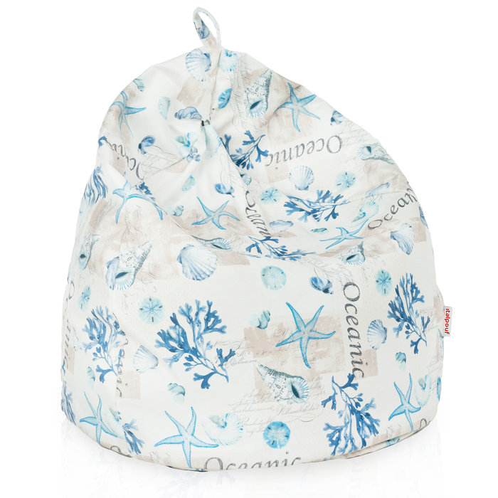 Pouf sacco Ocean Morbido Tessuto