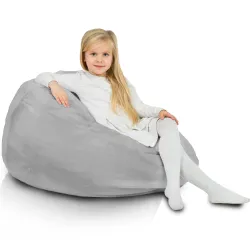 Soffice pouf sacco, ideale per angoli lettura o camere per bambini