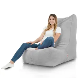 Pouf Yeti grigio elegante per spazi abitativi moderni