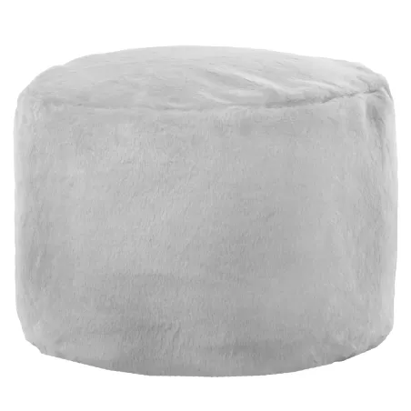 Pouf Rotondo Cilindro - Pelliccia Sintetica Yeti
