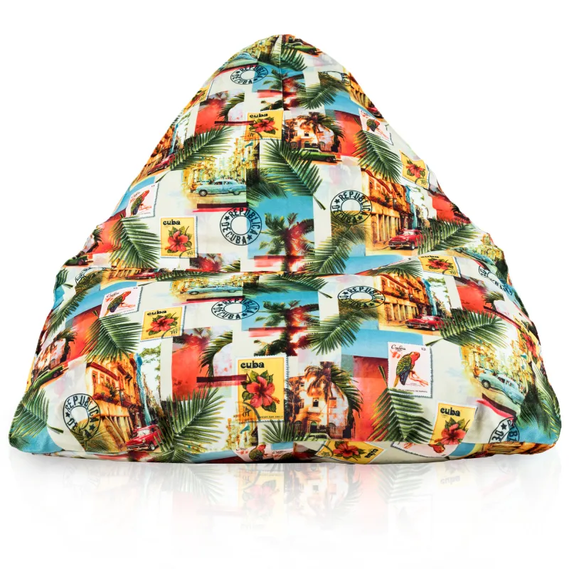 Poltrona Pouf Sacco Seduta XL Bermuda - Tessuto Stampato Premium – vista 33