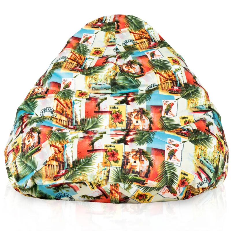 Poltrona Pouf Sacco a Pera XXL Drop - Tessuto Stampato Premium – vista 35