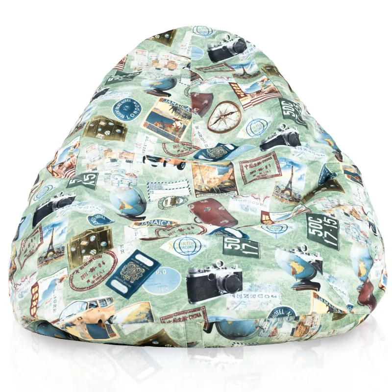 Poltrona Pouf Sacco a Pera XXL Drop - Tessuto Stampato Premium – vista 34