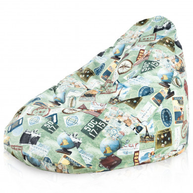 Pouf Poltrona Gigante Sacco XXL Goccia Travel