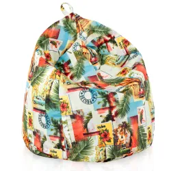 Poltrona Pouf Sacco per bambini -Tessuto Stampato Premium