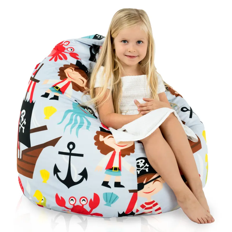 Poltrona Pouf Sacco L per bambini -Tessuto Stampato Premium – vista 67
