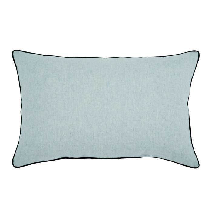 Cuscino rettangolare In lana blu-grigio Per Divani