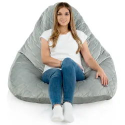Poltrona Pouf Sacco a Pera XXL Drop - Velluto Soft – vista 46