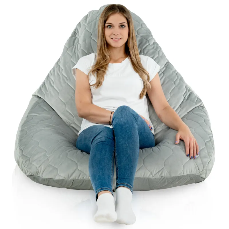 Poltrona Pouf Sacco a Pera XXL Drop - Velluto Soft – vista 46