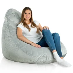 Poltrona Pouf Sacco a Pera XXL Drop - Velluto Soft – vista 66