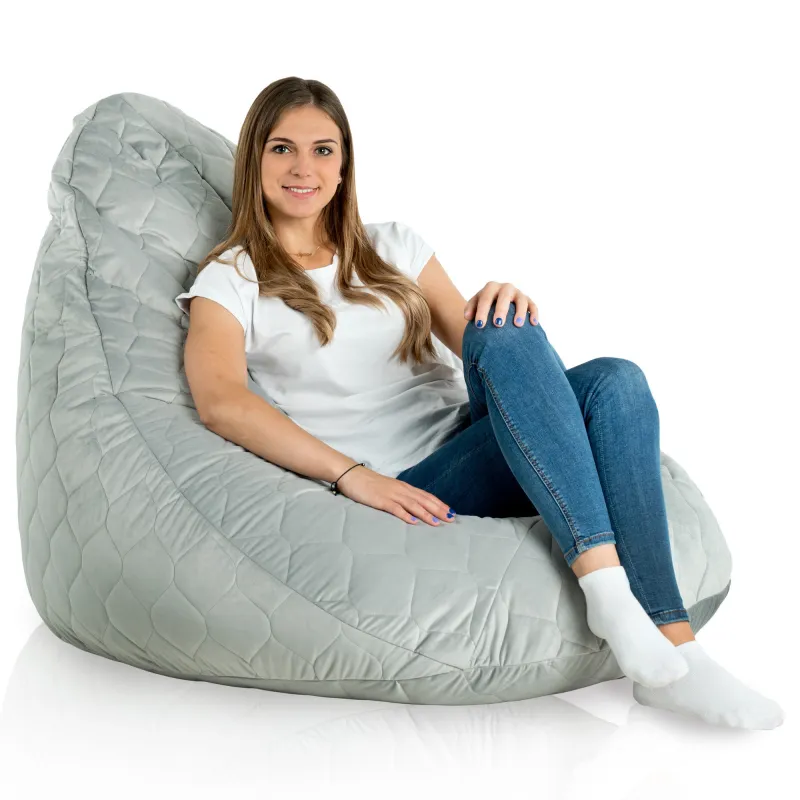 Poltrona Pouf Sacco a Pera XXL Drop - Velluto Soft – vista 66
