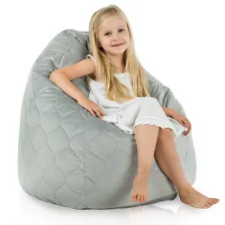 Poltrona Pouf Sacco L per bambini - Velluto Soft – vista 116