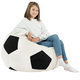 Nero Pouf Poltrona Calcio Classico Tessuto