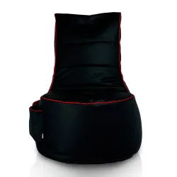 Poltrona gaming ergonomica nera in ecopelle per un comfort ottimale