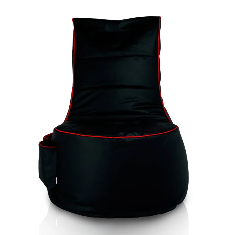 Poltrona gaming ergonomica nera in ecopelle per un comfort ottimale