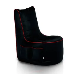 Poltrona gaming nera in ecopelle con design ergonomico per il massimo comfort