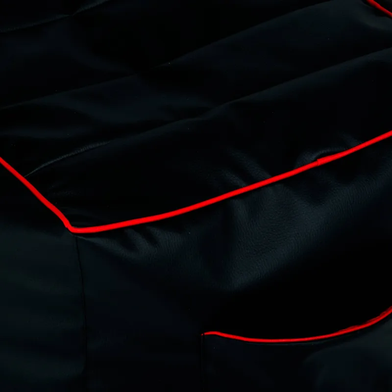 Pouf gaming resistente in nero, per una seduta confortevole