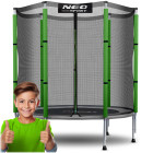 Trampolini con rete di sicurezza