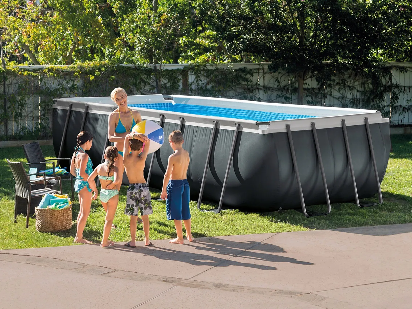 Piscina da giardino con struttura 549 x 274 x 132 cm 11in1 INTEX 26356 - 10