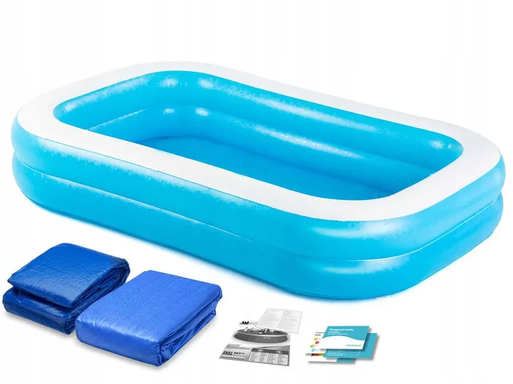 Piscina gonfiabile familiare 262 x 175 x 51 cm Bestway 54006 + copertura - 2