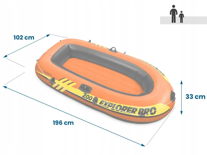 Intex Explorer PRO 200 Barca Gonfiabile 196 x 102 x 33 cm 58356 - 4