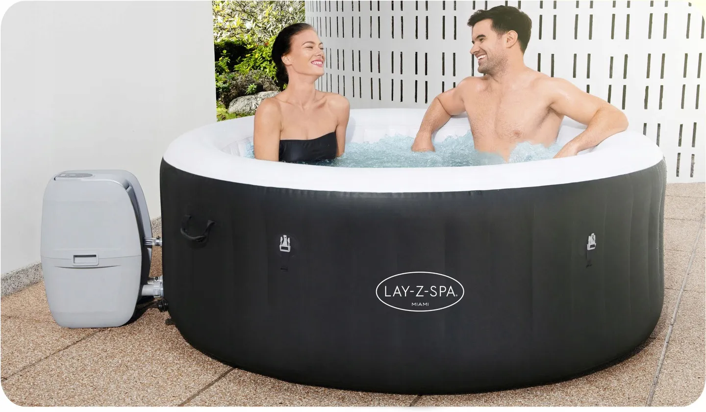 Vasca Idromassaggio Gonfiabile Lay-Z Miami 4 Persone Bestway 60001 - 12