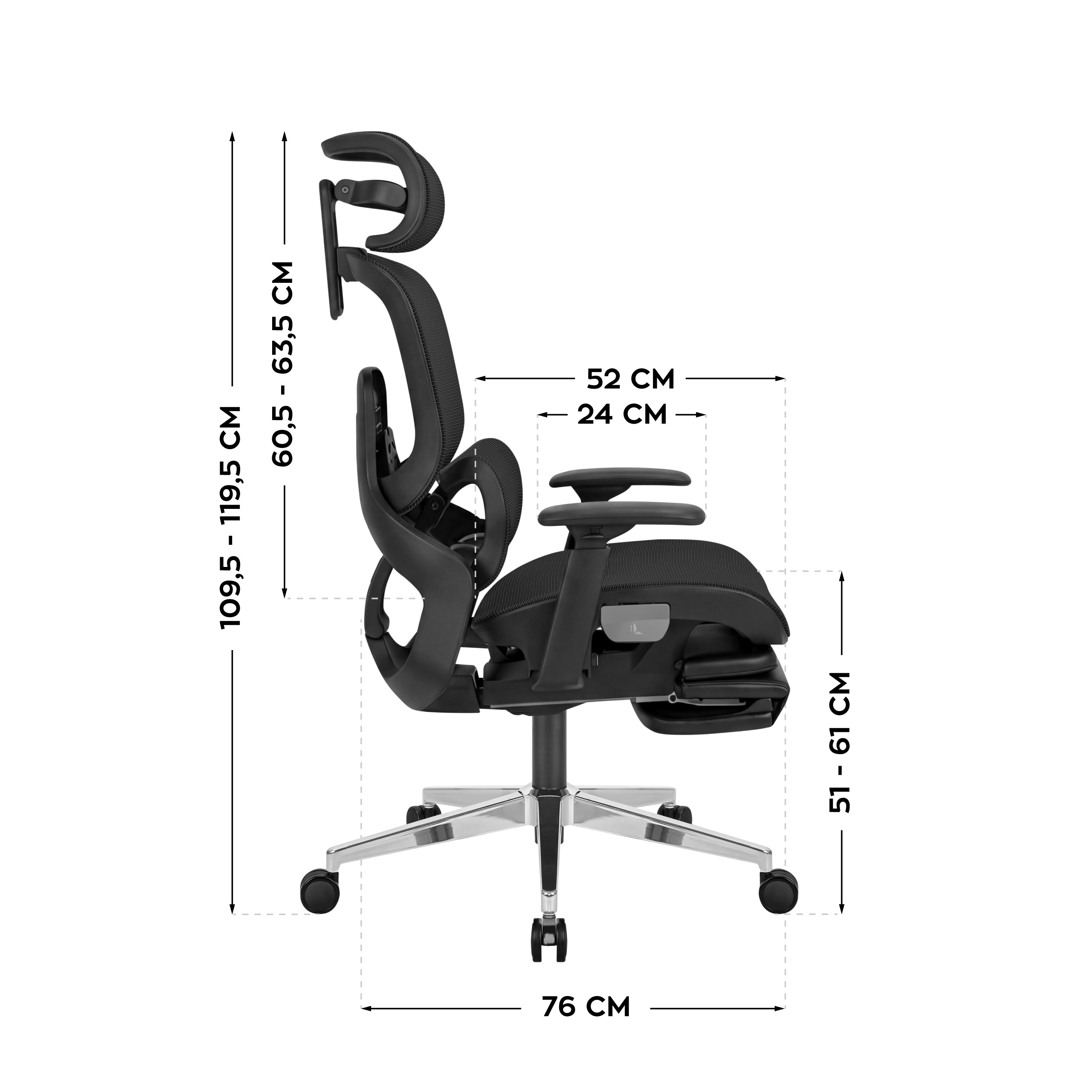 Dimensioni della poltrona Mark Adler Expert 9.3