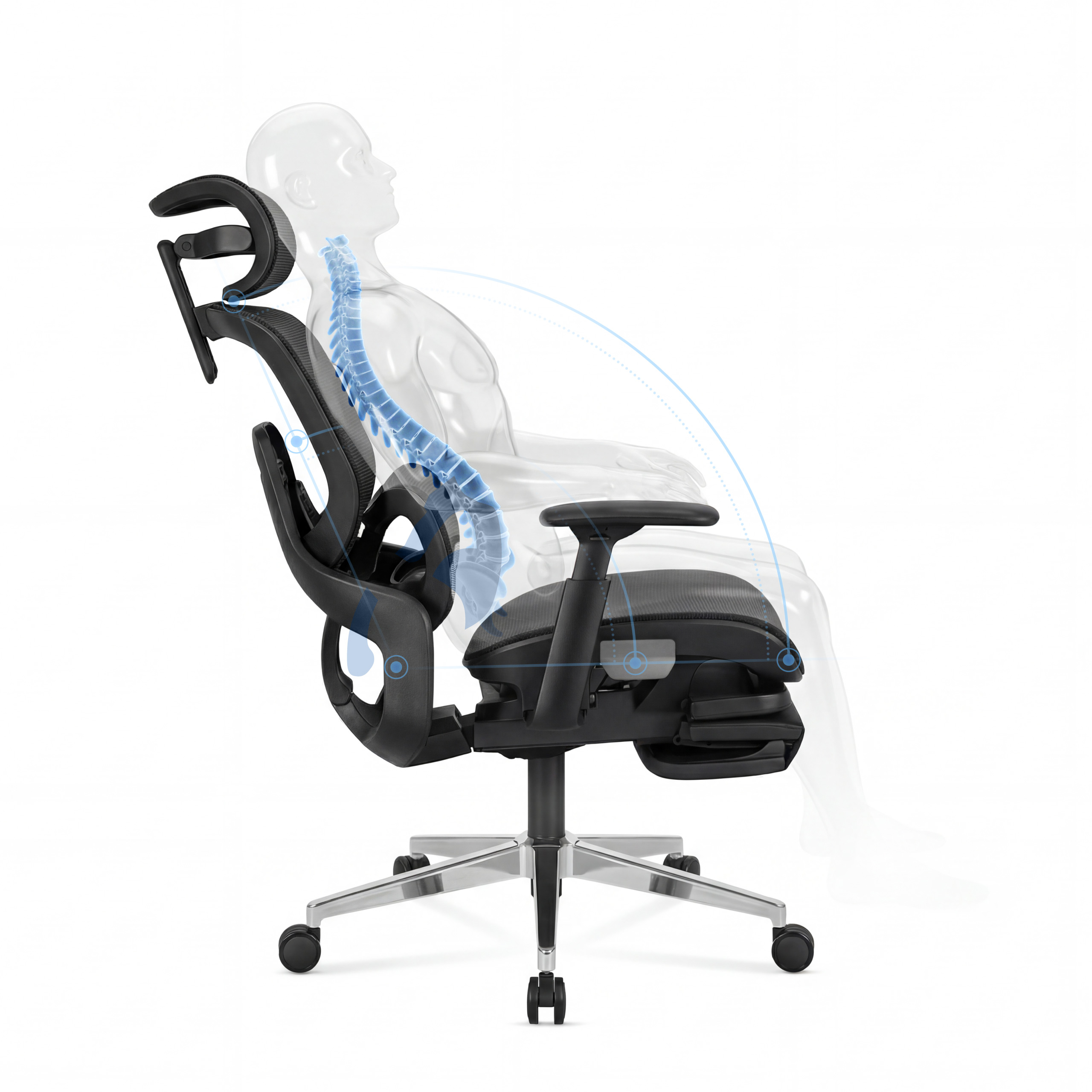 Supporto schienale regolabile supporto lombare Expert 9.3