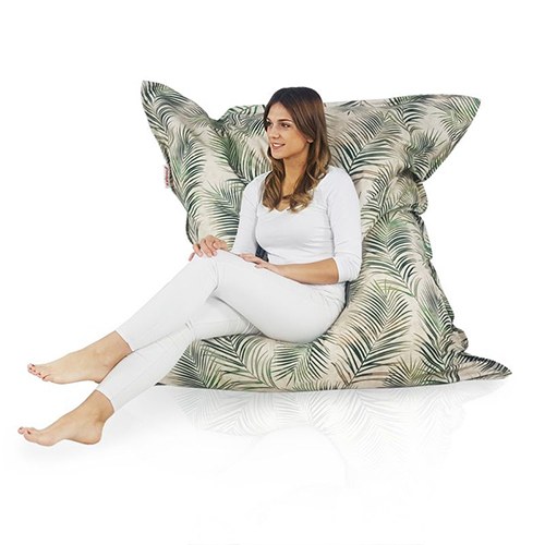 Grande cuscino da seduta Italpouf in stile botanico naturale